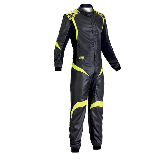 OMP ONE-S1 Black/Yellow Kart Racing Suit | Brex International