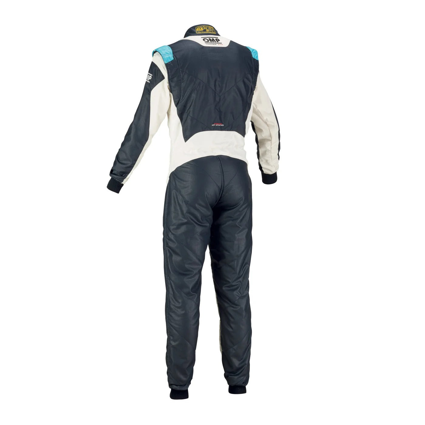 OMP TECNICA EVO Go-Kart Race Suit - Black / White | Brex International