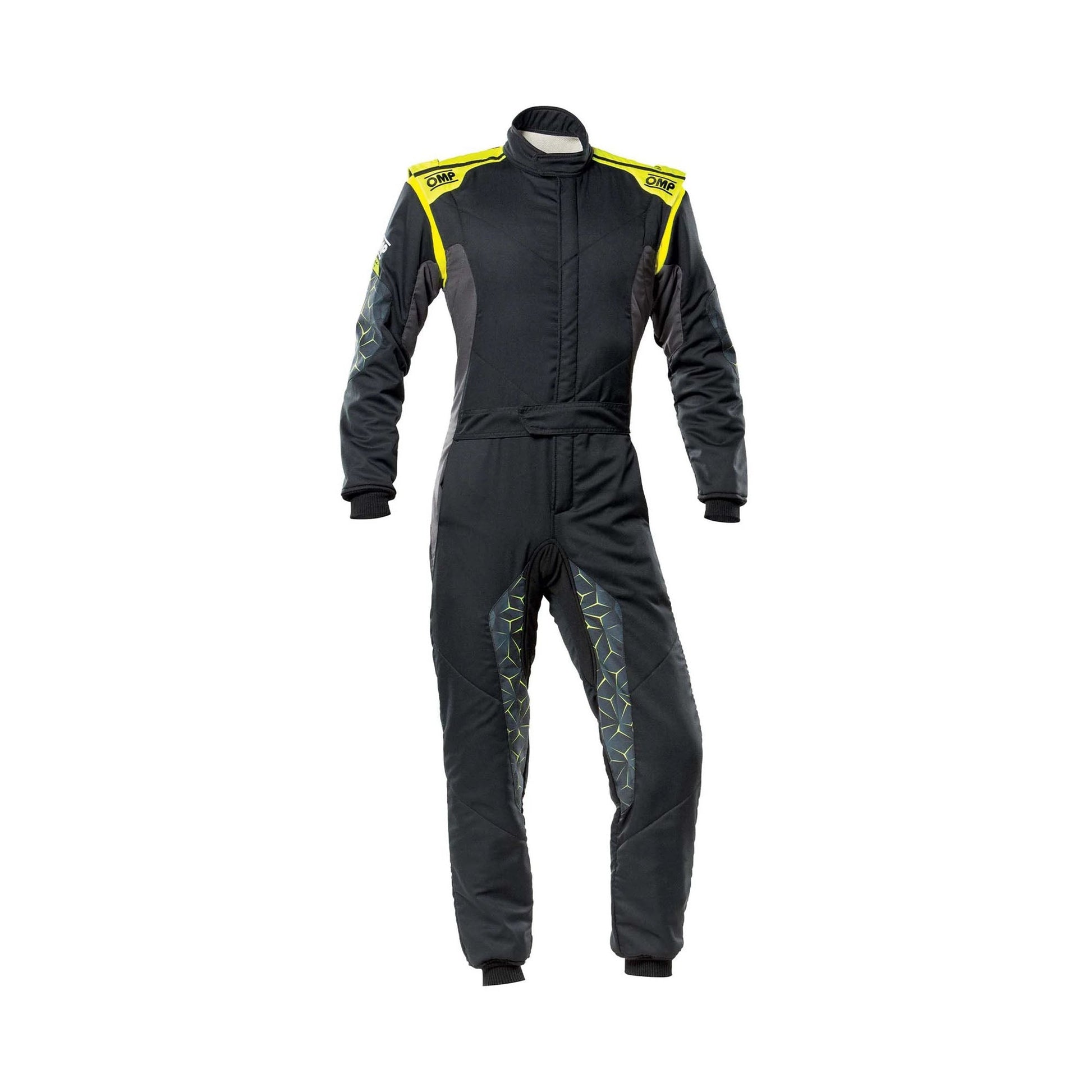 OMP Tecnica Evo Black / Yellow Race Suit | Brex International