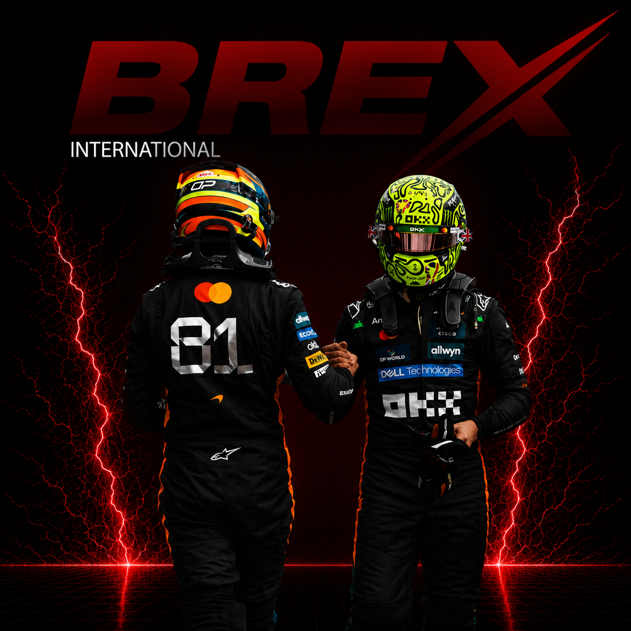 Oscar Piastri British GP McLaren F1 racing suit inspired by the Silverstone Grand Prix.