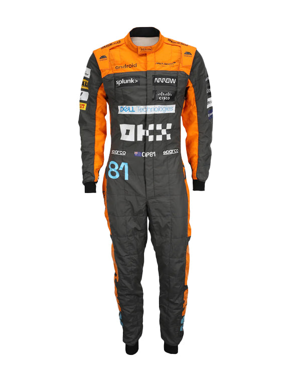 Premium Oscar Piastri McLaren Formula 1 racing suit for collectors and fans.