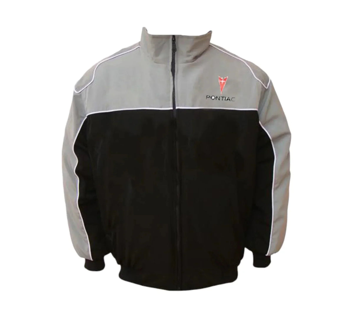 Brex Pontiac Solstice GXP Vintage Racing Jacket Light Gray Black - racing jacket, view 1 | Brex International