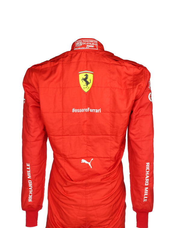 Premium Ferrari racing suit inspired by Carlos Sainz featuring authentic motorsport styling.