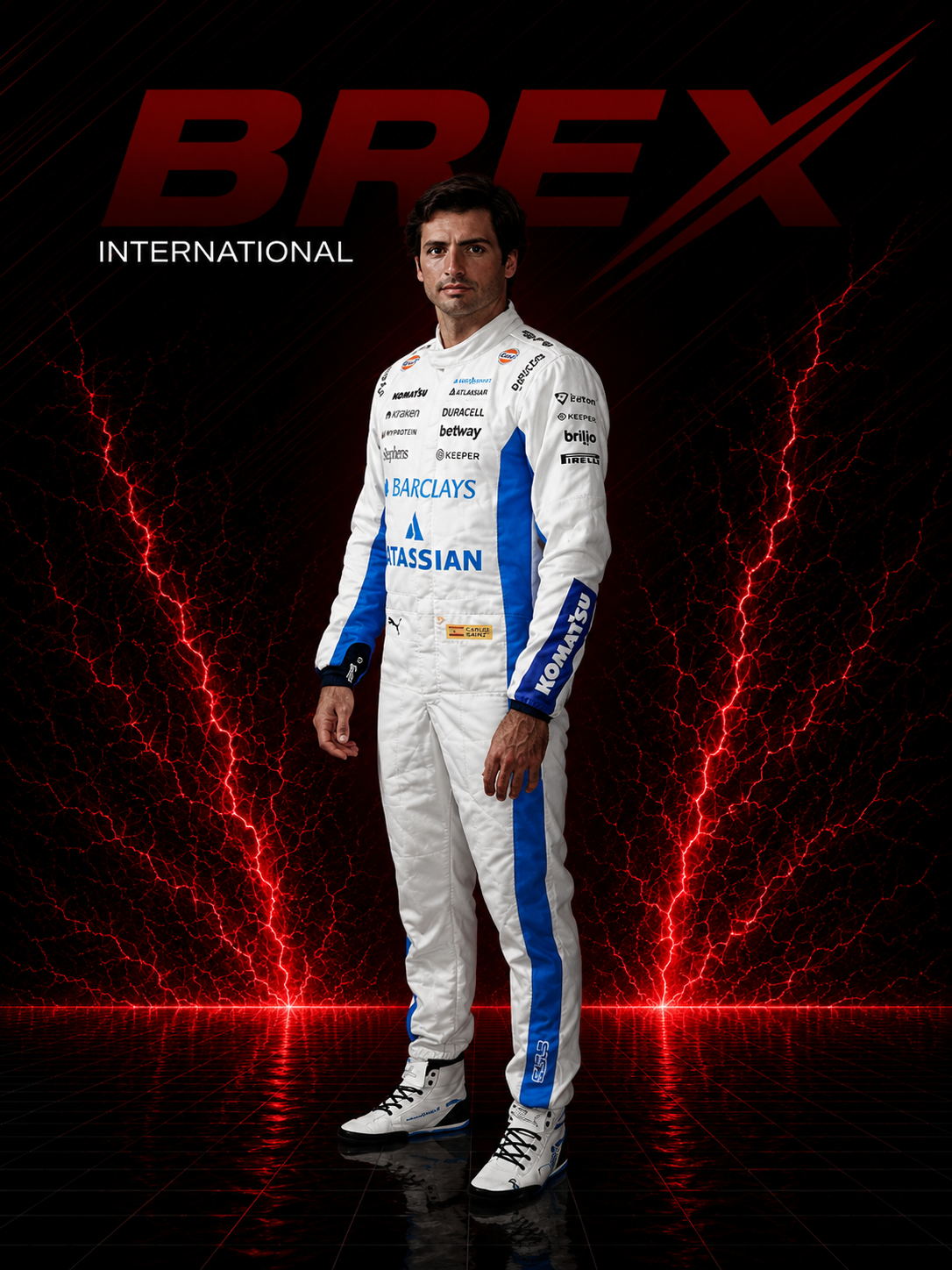 Premium Ferrari racing suit designed for Formula 1 fans and collectors.