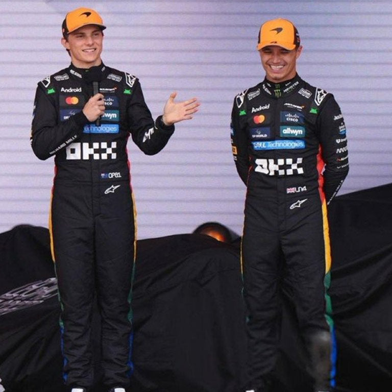 Premium Lando Norris F1 suit inspired by the 2025 British Grand Prix.