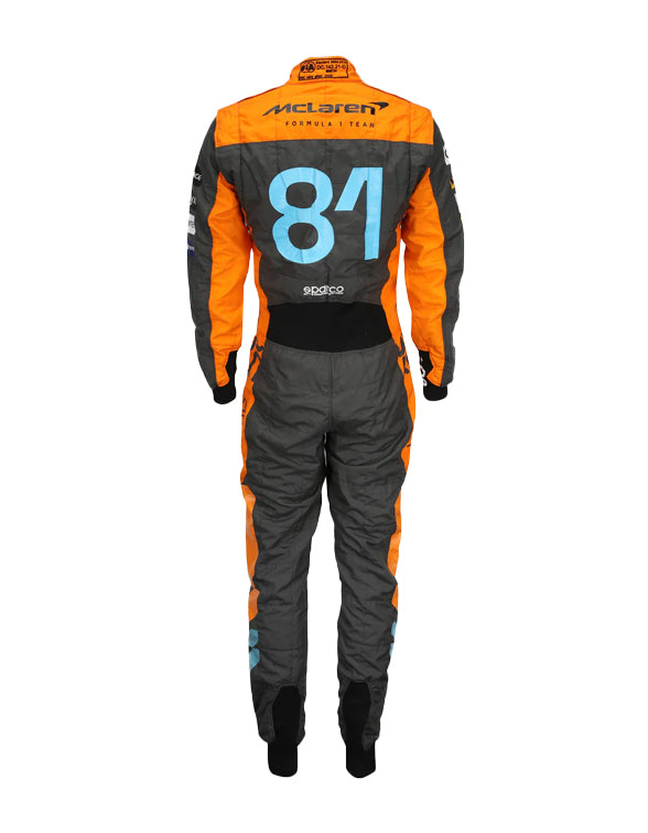 Premium McLaren racing suit inspired by Oscar Piastri and Formula 1 competition.