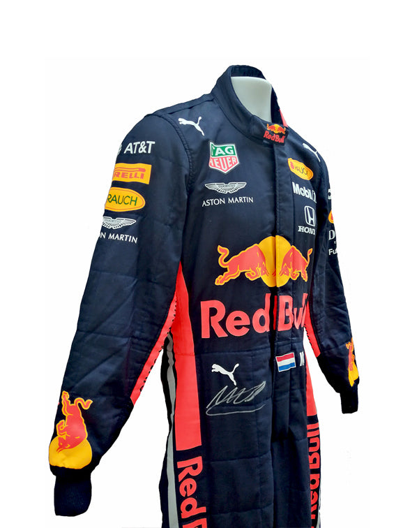 Red Bull Honda F1 Team racing suit inspired by Max Verstappen's 2019 Formula 1 campaign.