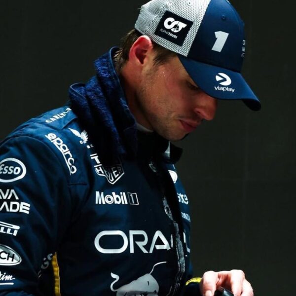 Red Bull Racing Las Vegas Grand Prix F1 suit inspired by Max Verstappen's race weekend appearance.