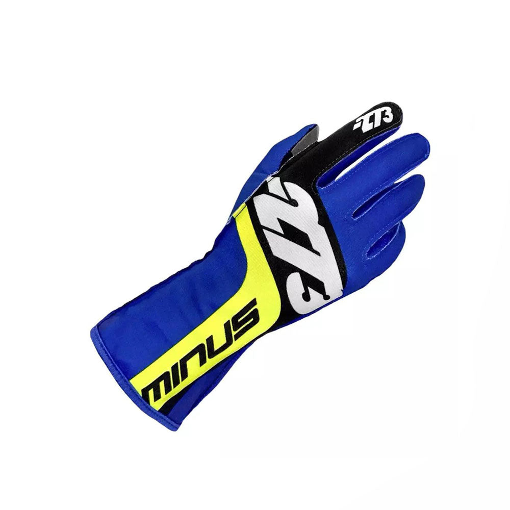 SNAP Blue_Black_Fluo Yellow Racing Gloves | Brex International