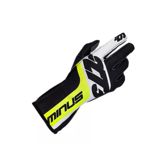 SNAP Fluo Black_White_Yellow Racing Gloves | Brex International