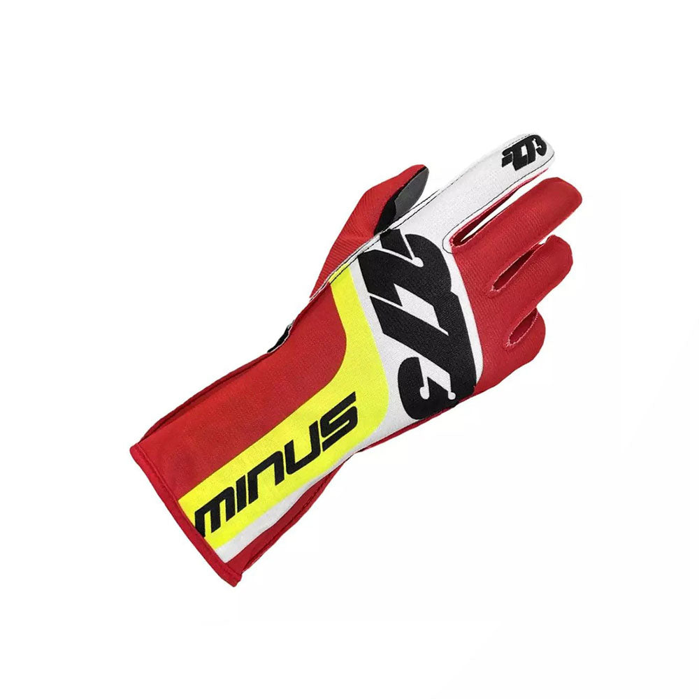 SNAP Red_White_Fluo Yellow Racing Gloves | Brex International