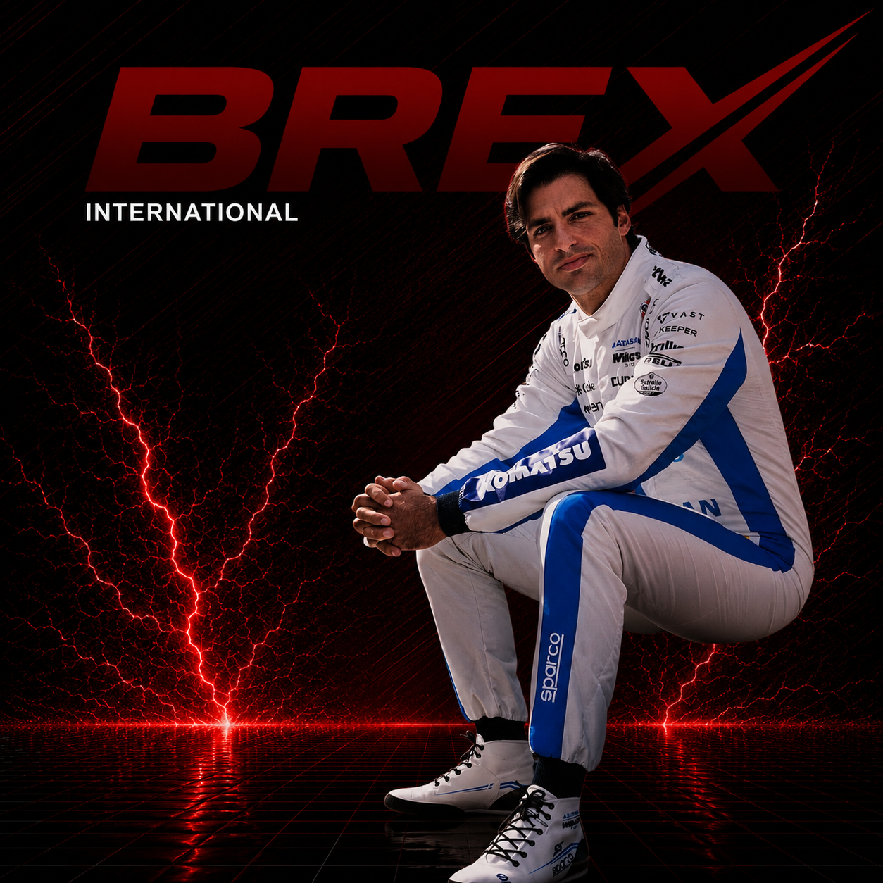 Scuderia Ferrari F1 suit featuring authentic motorsport-inspired styling.