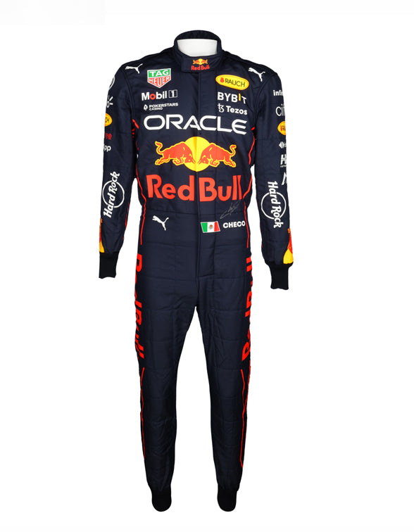 Checo Perez Red Bull Honda F1 suit replica used for karting and racing events