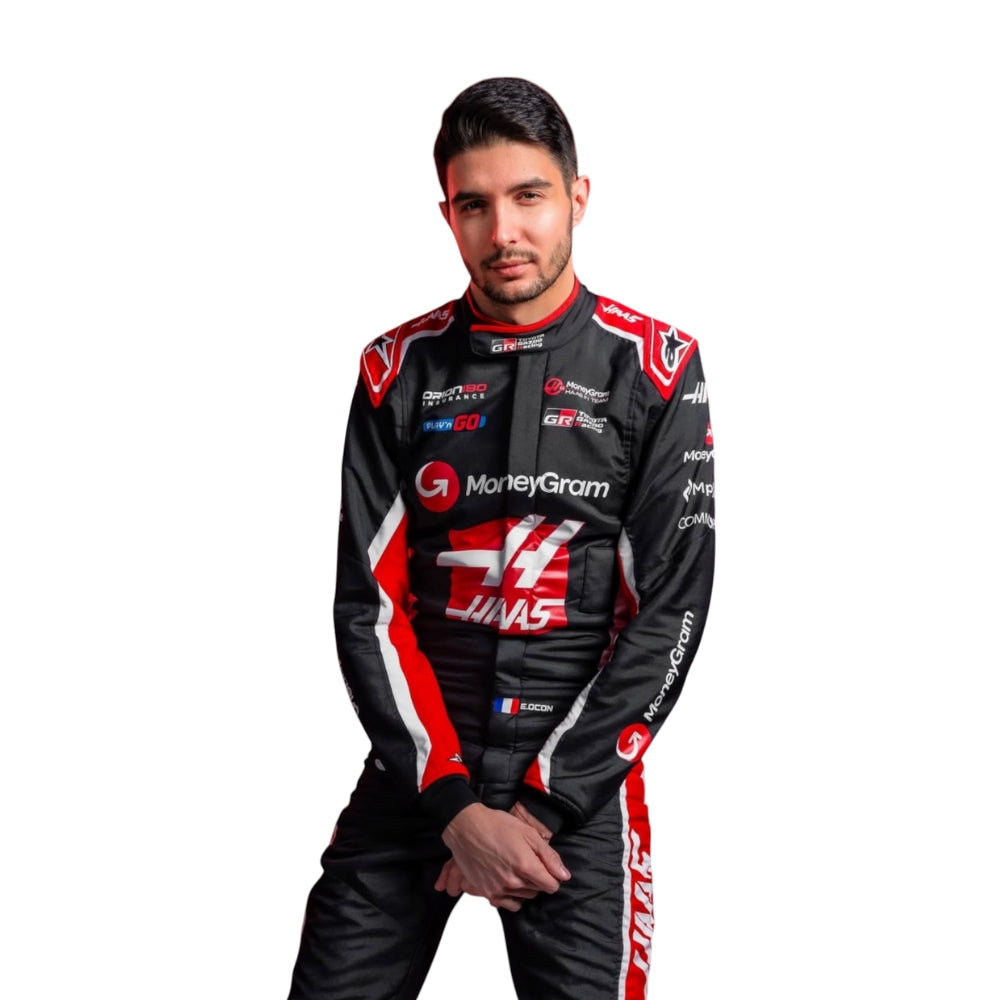 Esteban Ocon Haas F1 Team Racing Suit 2025 | Brex International