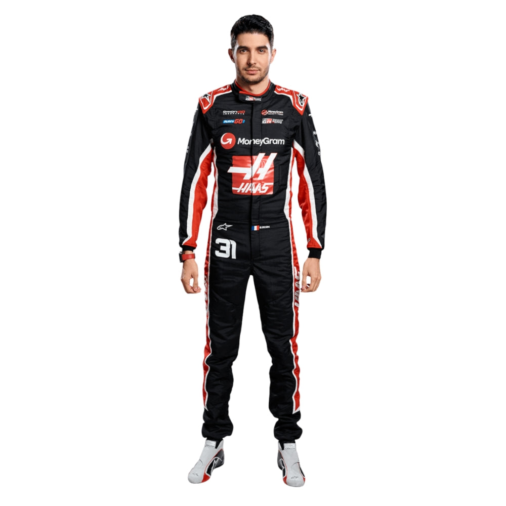 Esteban Ocon Haas F1 Team Racing Suit 2025 | Brex International
