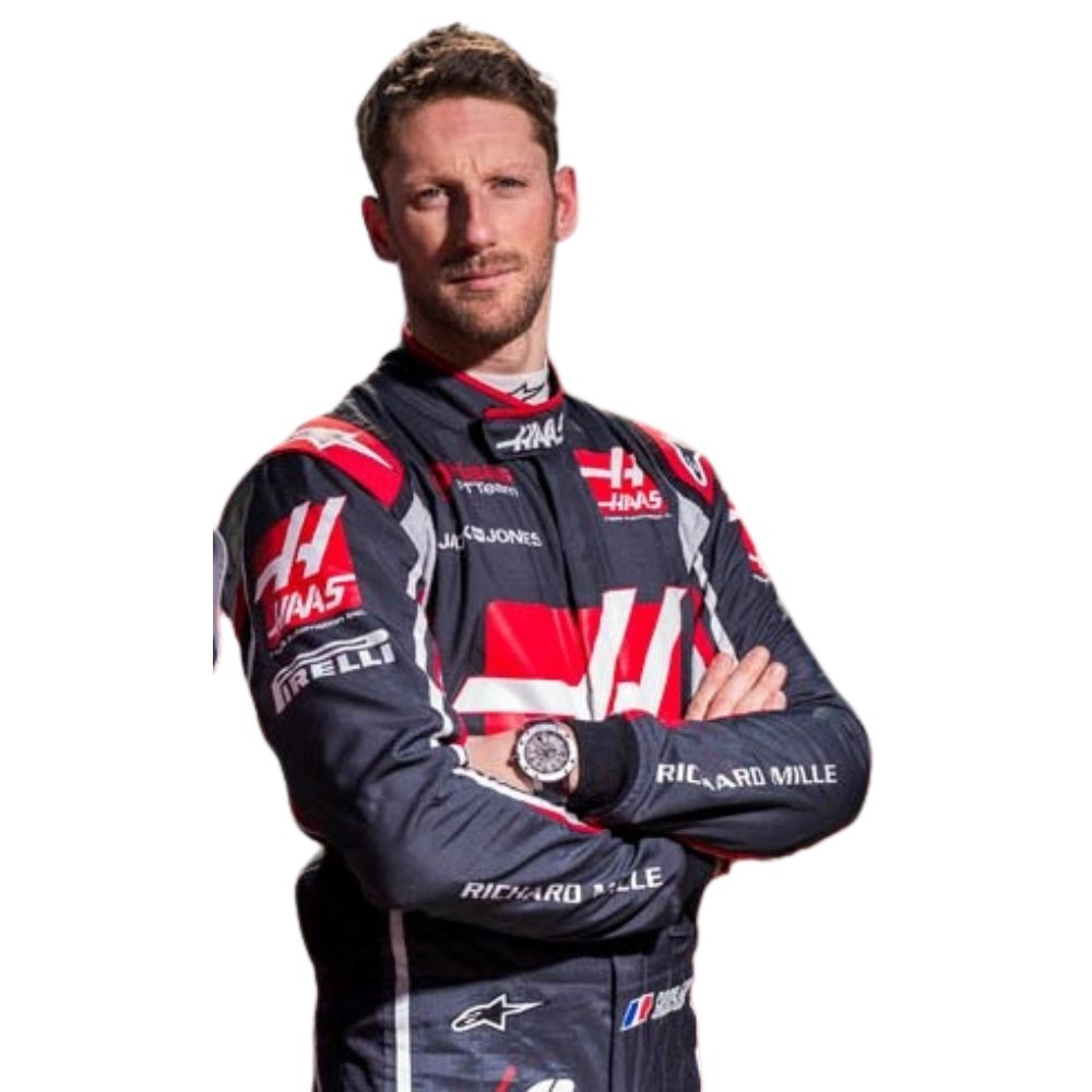 Formula 1 Race Suit Replica Romain Grosjean Haas 2018 | Brex International
