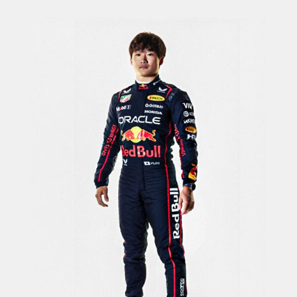 Premium Yuki Tsunoda F1 suit replica inspired by the 2025 Formula One season