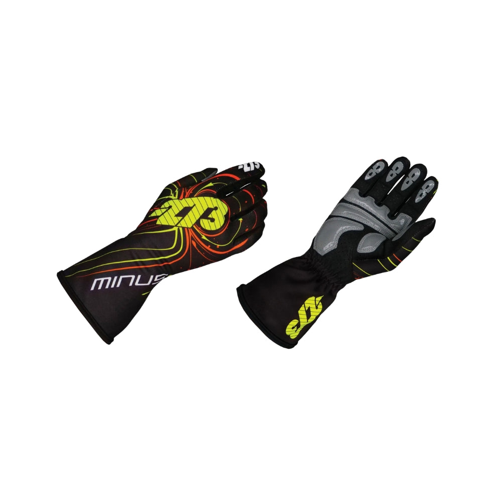 ZERO EVO Fluo Black /Yellow /Orange Racing Gloves | Brex International