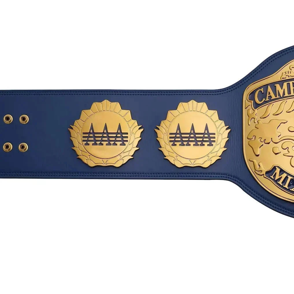 AAA World Mixed Tag Team Championship Inspired Title Belt - photo 7 of 8 | Brex International