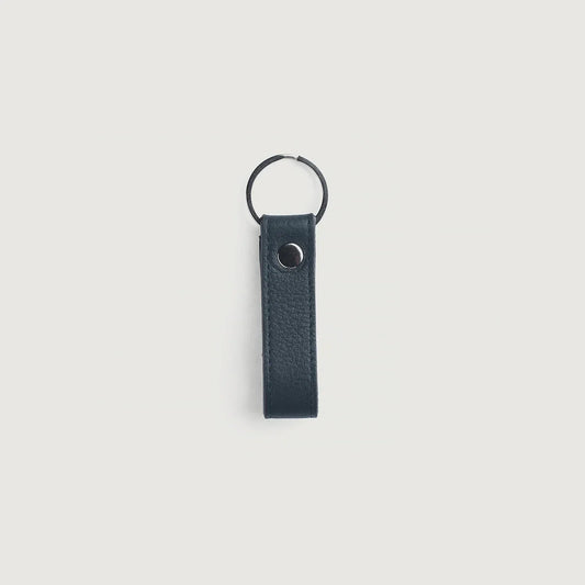 Brex Adkins Blue Leather Keychain - blue leather keychain, view 1