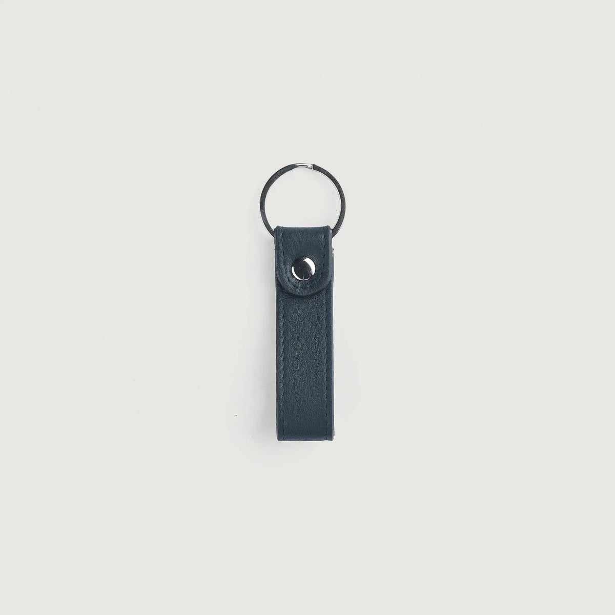 Brex Adkins Blue Leather Keychain - blue leather keychain, view 2