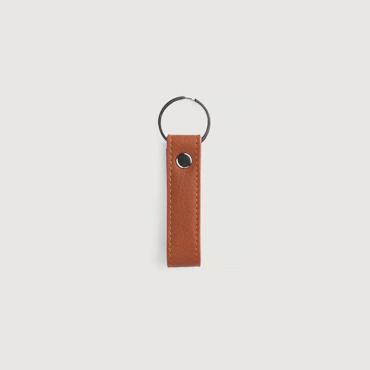 Brex Adkins Brown Leather Keychain - brown leather keychain, view 1