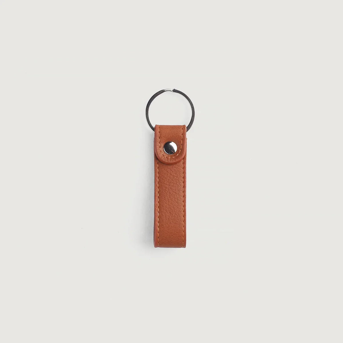 Brex Adkins Brown Leather Keychain - brown leather keychain, view 2