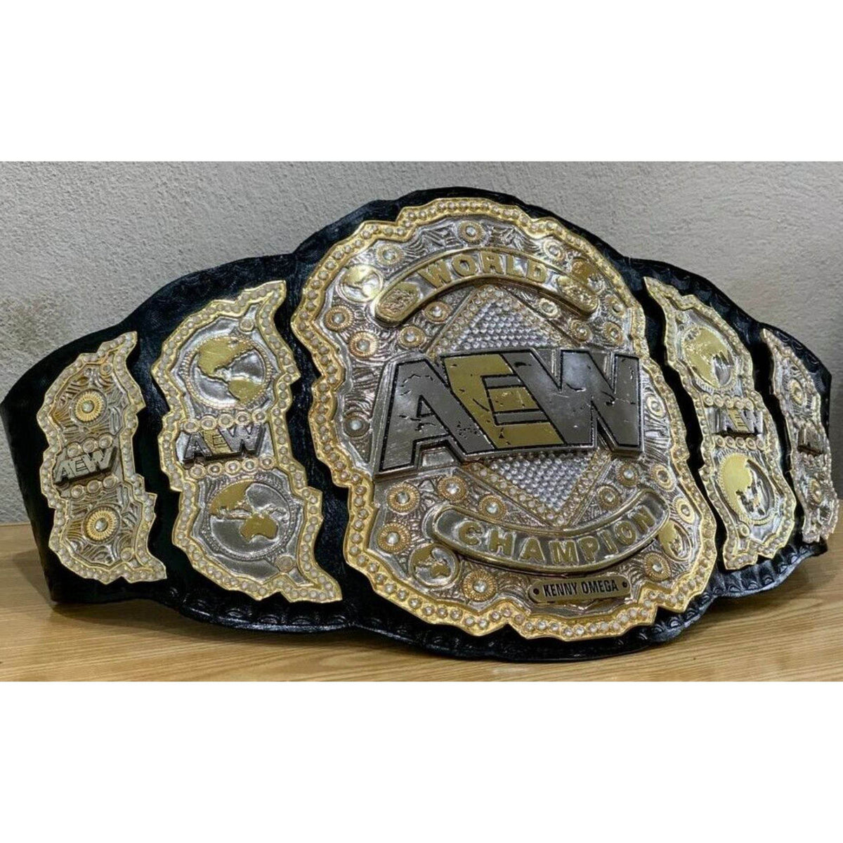 AEW Championship Inspired Brass Wrestling Title Belt - photo 2 of 7 | Brex International