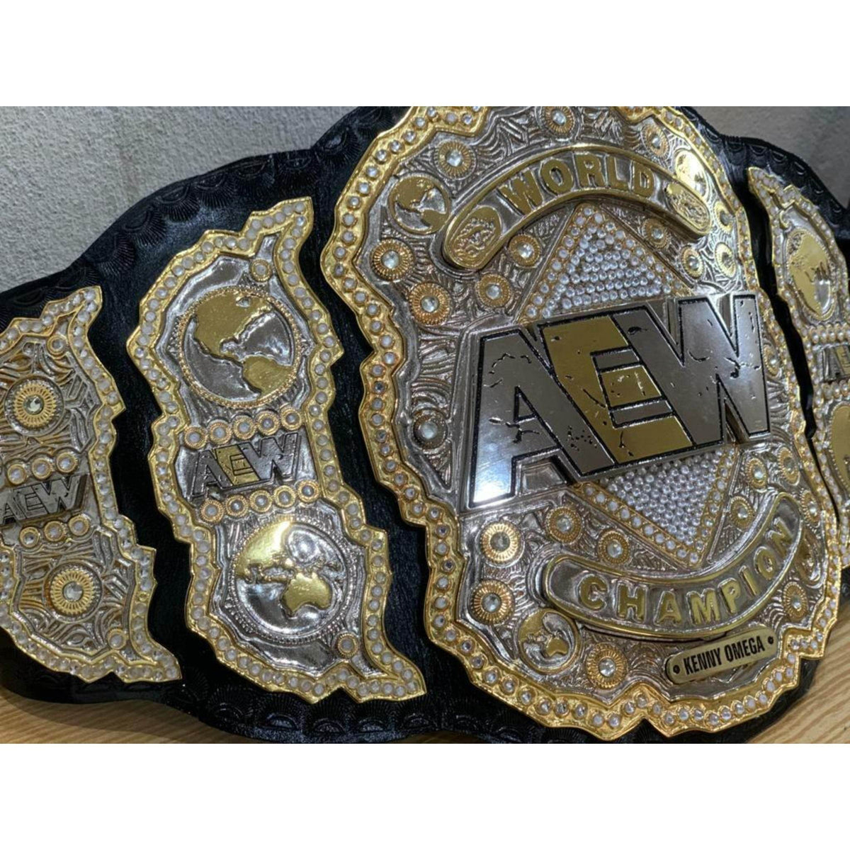AEW Championship Inspired Brass Wrestling Title Belt - photo 3 of 7 | Brex International