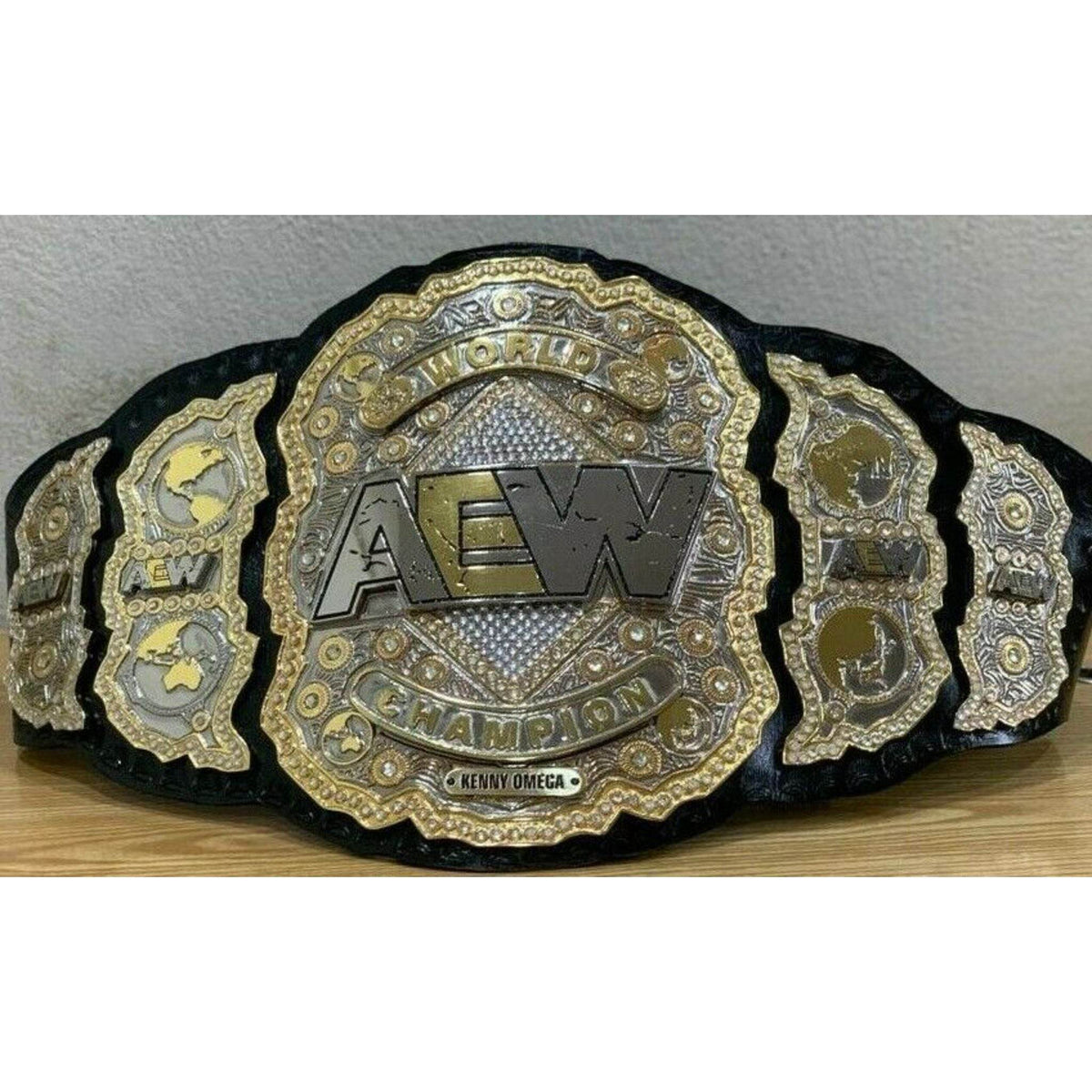 AEW Championship Inspired Brass Wrestling Title Belt - photo 4 of 7 | Brex International