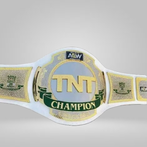 AEW TNT Championship Belt All Elite Wrestling TNT White Leather Replica Inspired Belt - photo 4 of 4 | Brex International
