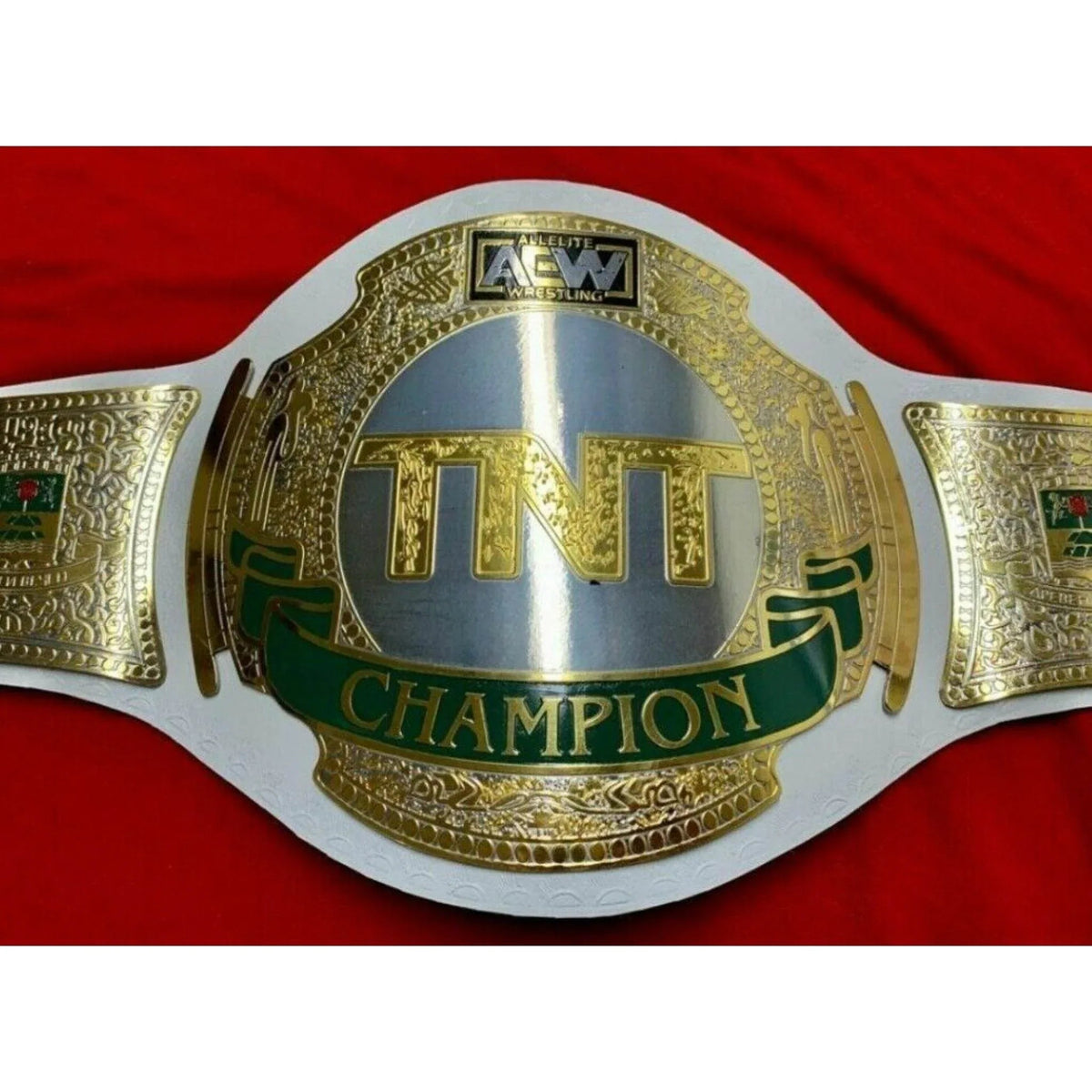 AEW TNT Championship Inspired Brass Plate Title Belt - photo 2 of 8 | Brex International