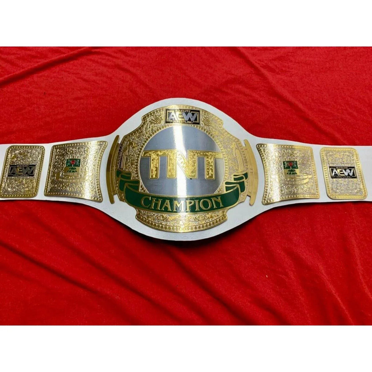 AEW TNT Championship Inspired Brass Plate Title Belt - photo 3 of 8 | Brex International