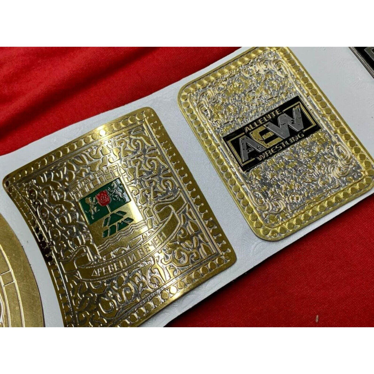 AEW TNT Championship Inspired Brass Plate Title Belt - photo 4 of 8 | Brex International