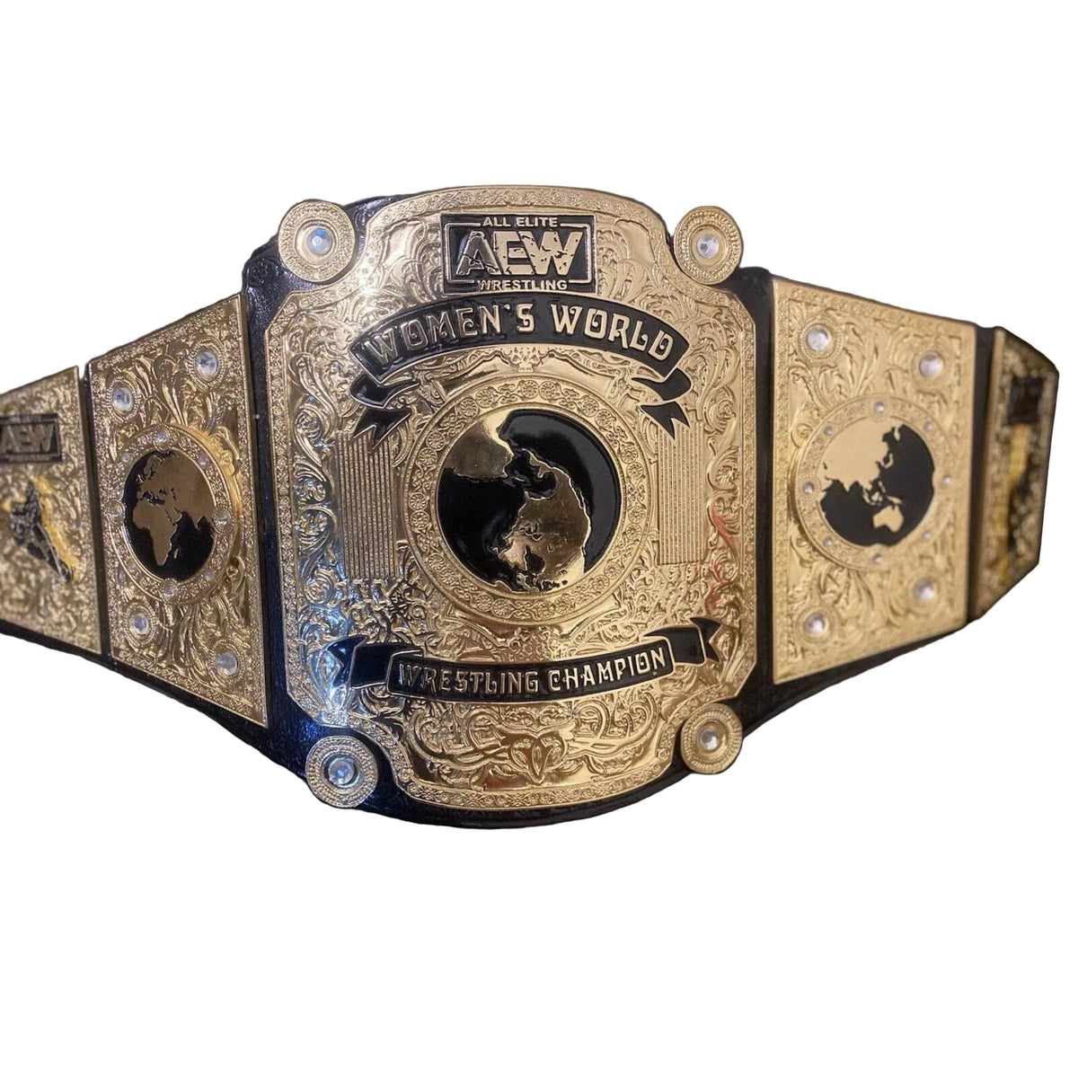 AEW Women's World Championship Inspired Brass Plate Title Belt - photo 1 of 7 | Brex International