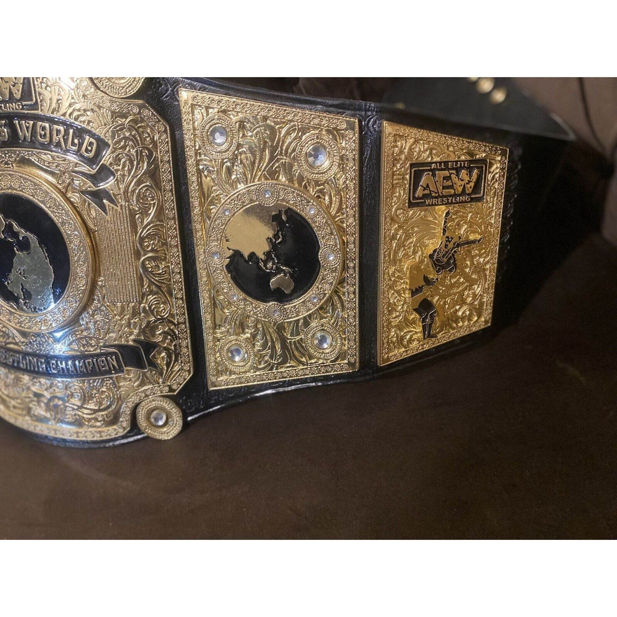 AEW Women's World Championship Inspired Brass Plate Title Belt - photo 5 of 7 | Brex International