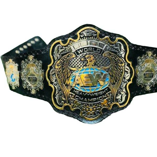 AEW World Heavyweight Championship Inspired Brass Title Belt - photo 1 of 4 | Brex International