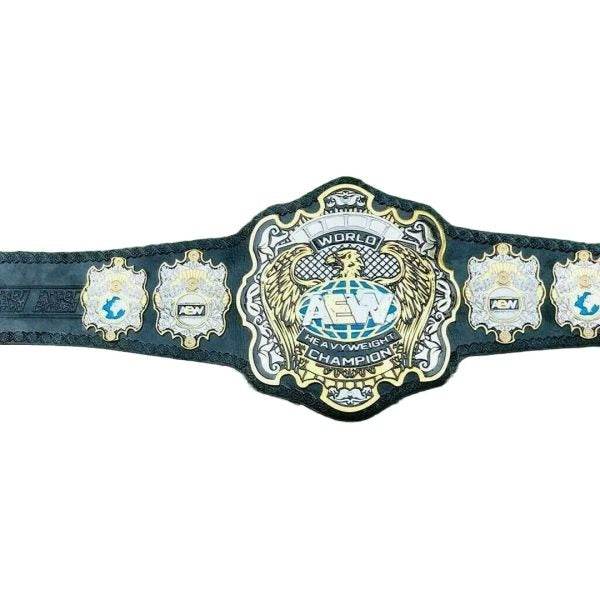 AEW World Heavyweight Championship Inspired Brass Title Belt - photo 4 of 4 | Brex International