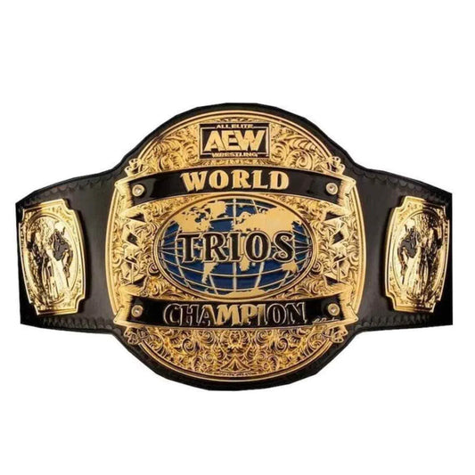 AEW World Trios Championship Inspired Brass Title Belt - photo 1 of 1 | Brex International