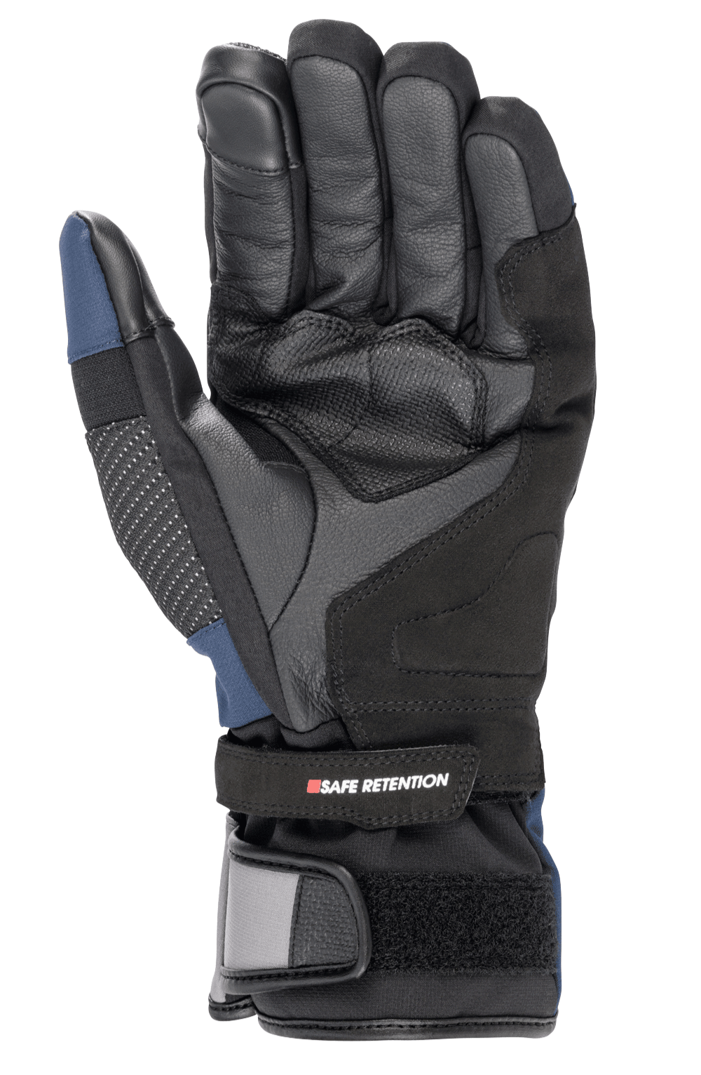 Andes V3 Drystar® Glove - Black/Dark Blue - Alpinestars motorcycle gloves, view 2