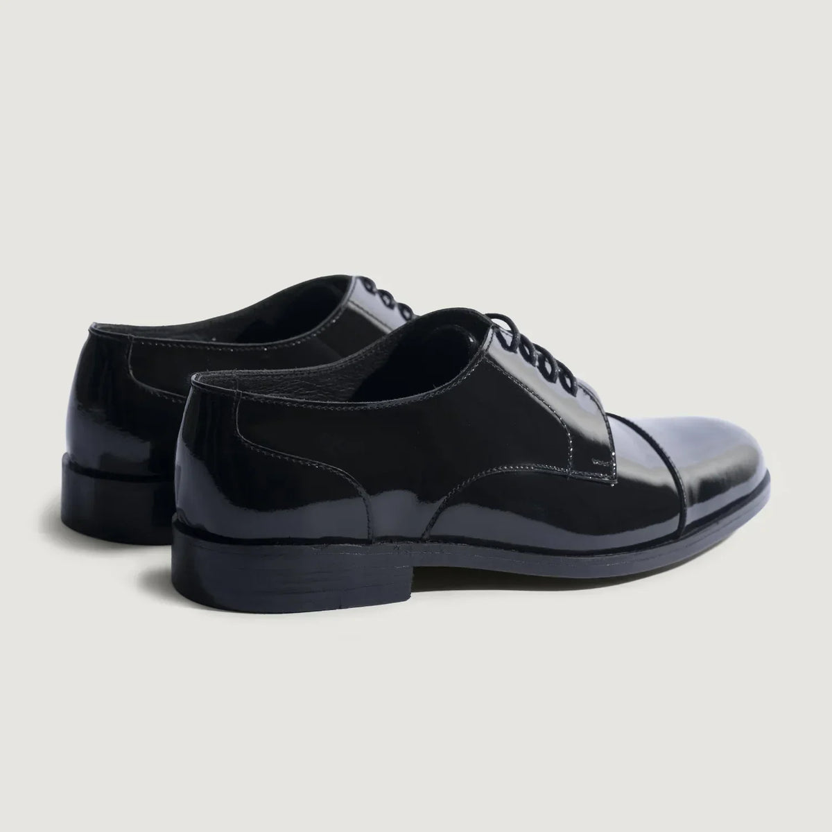 Attorney Derby Black Patent Leather Shoes - men's shoes in black patent leather, view 4