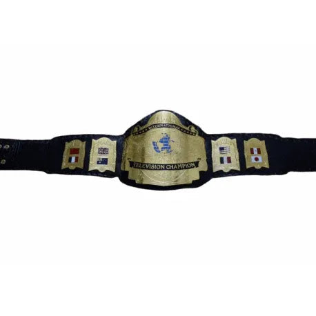 AWA International Television Championship Inspired Brass Plate Belt - photo 2 of 2 | Brex International