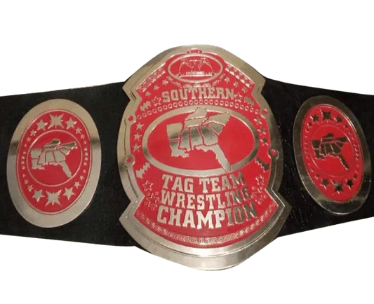 AWA Southern Tag Team Wrestling Championship Inspired Title Belt - photo 1 of 3 | Brex International