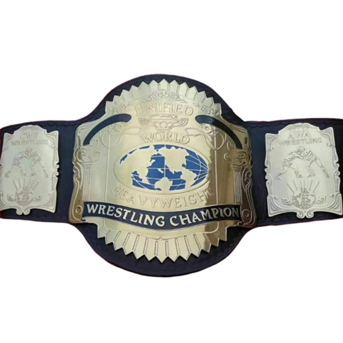 AWA Unified World Heavyweight Wrestling Championship Inspired Brass Belt - photo 1 of 4 | Brex International