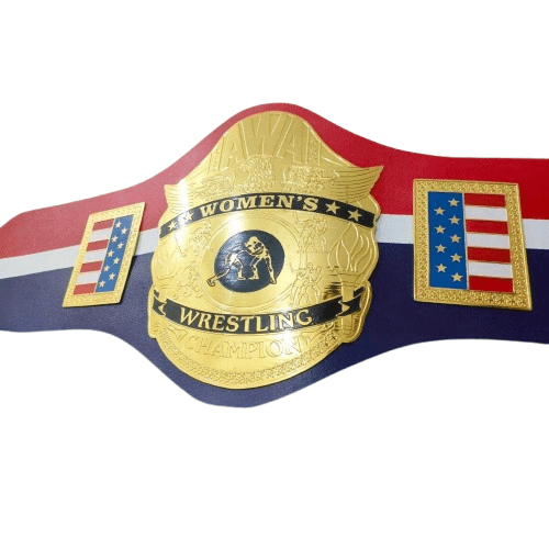 AWA Women's World Heavyweight Wrestling Championship Inspired Brass Belt - photo 1 of 7 | Brex International