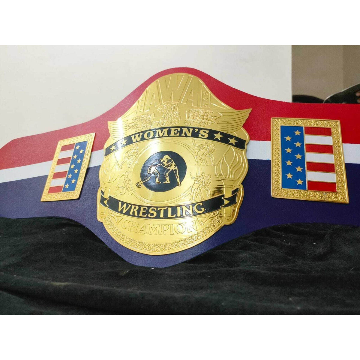 AWA Women's World Heavyweight Wrestling Championship Inspired Brass Belt - photo 2 of 7 | Brex International