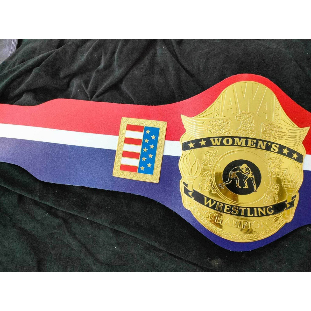 AWA Women's World Heavyweight Wrestling Championship Inspired Brass Belt - photo 5 of 7 | Brex International