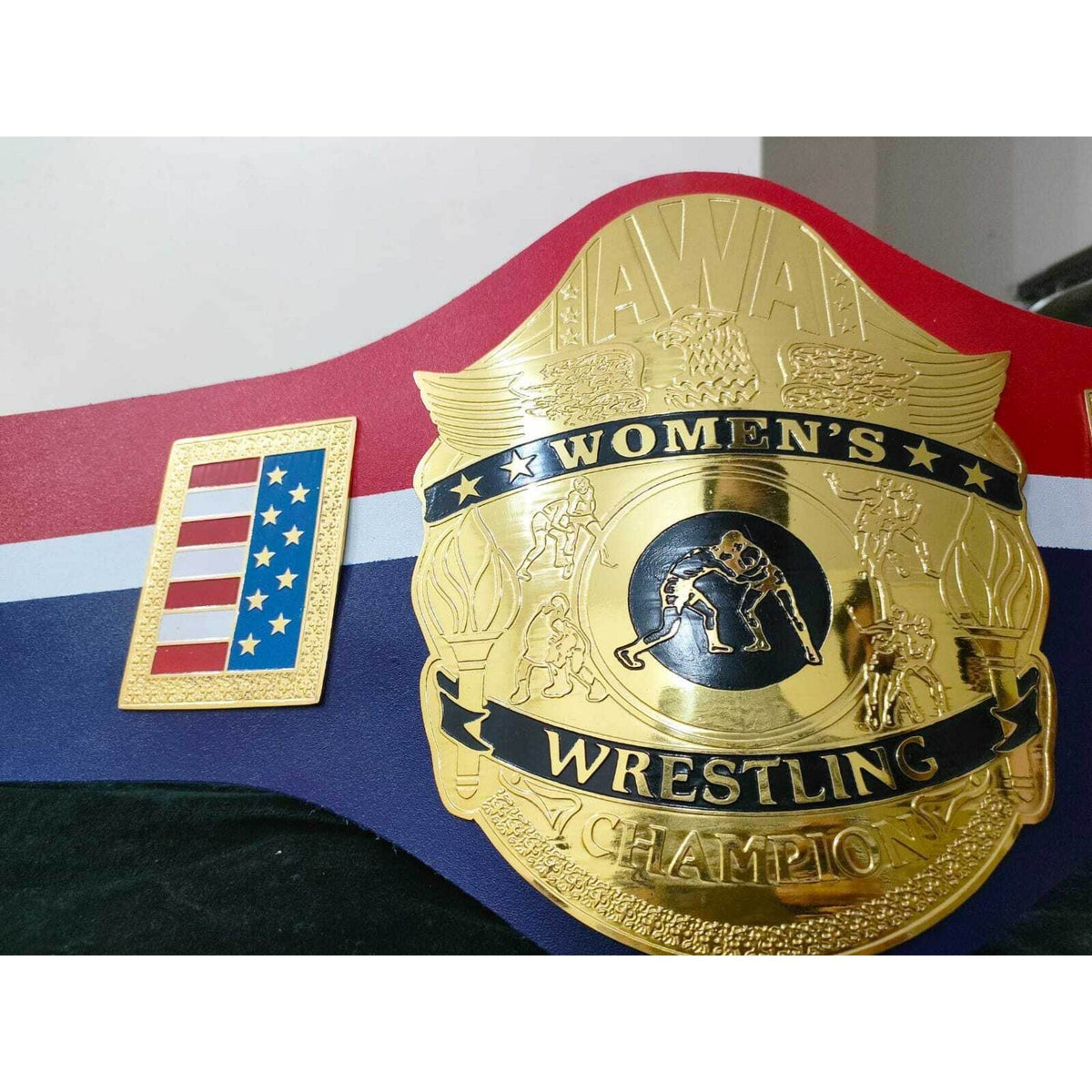 AWA Women's World Heavyweight Wrestling Championship Inspired Brass Belt - photo 7 of 7 | Brex International