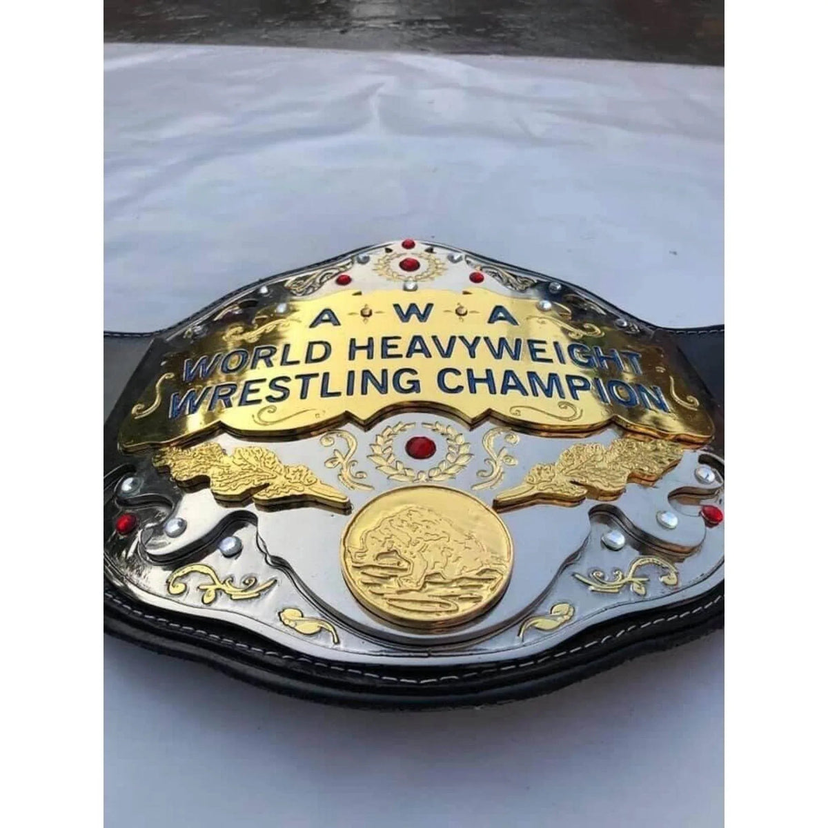 AWA World Heavyweight Championship Inspired Brass Collector Belt - photo 2 of 7 | Brex International