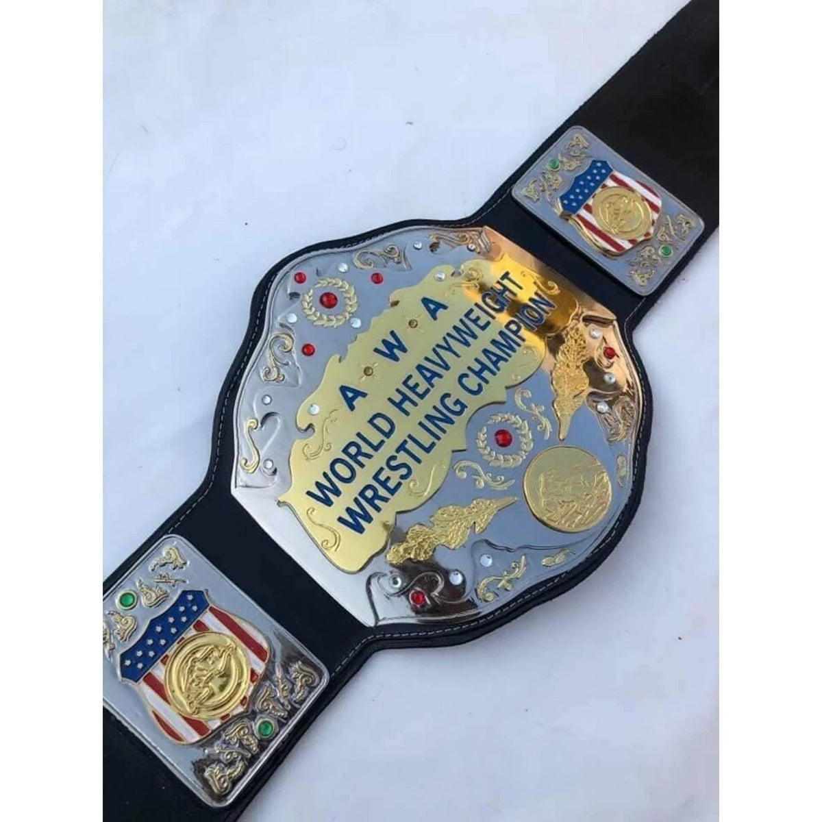AWA World Heavyweight Championship Inspired Brass Collector Belt - photo 3 of 7 | Brex International